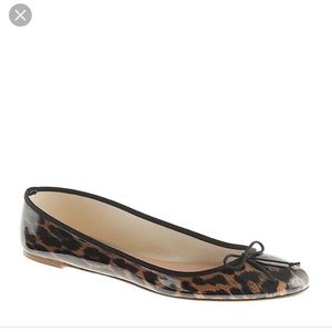 J crew classic leopard ballet flats